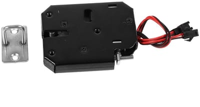 Dailygoody - Elektromagnetisch Elektrisch Slot - Veilig en Betrouwbaar - Zwart - Deadbolt Vergrendeling - Geschikt voor Leveringssloten en Kluisjes -