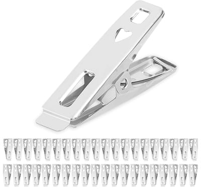 Wasknijpers metalen wasclips winddicht roestvrije wasknijpers met sterke klem voor waslijn badkamerhanddoeken, sokken, voedselafdichting