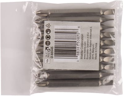 Makita Schroefbit Dubbel PH2-SL5 65mm Navul 10 Stuks - D-65545