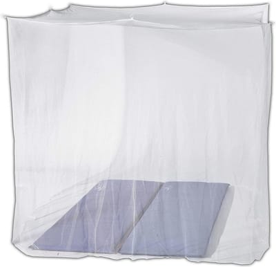 Klamboe voor Dubbel Bed | Fijnmazig Muggennet voor Buiten | Inclusief 8 Ophangringen | 220x200x200 cm
