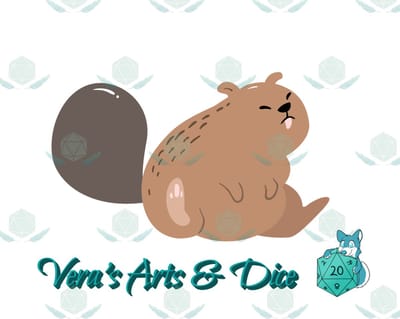 Bever Sticker - Zoogdieren Stickers Bevers - Knaagdier - Handgemaakte Stickers - Journaling - Bullet Journal - Scrapbooking - Leuke Stickers - Laptop Sticker - Telefoon Sticker - Cute - Dier - Lief