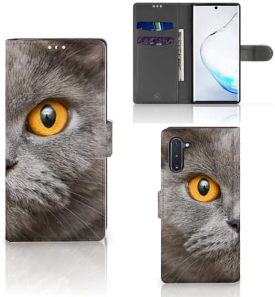 Telefoonhoesje met Pasjes Samsung Galaxy Note 10 Britse Korthaar