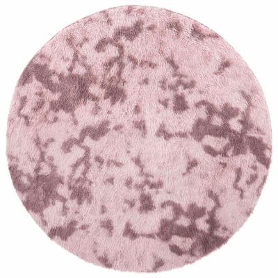 vidaXL - Hoogpolig - vloerkleed - NAVARRA - 200x200 - cm - polyester - stoffig - roze