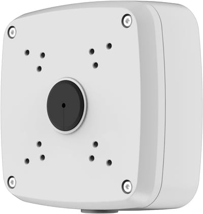 Aansluitdoos Camera - Verbindingsbox Behuizing - Veiligheidssystemen Buiten - IP66 Waterdicht Aluminium - 134x134x55 mm - Wit