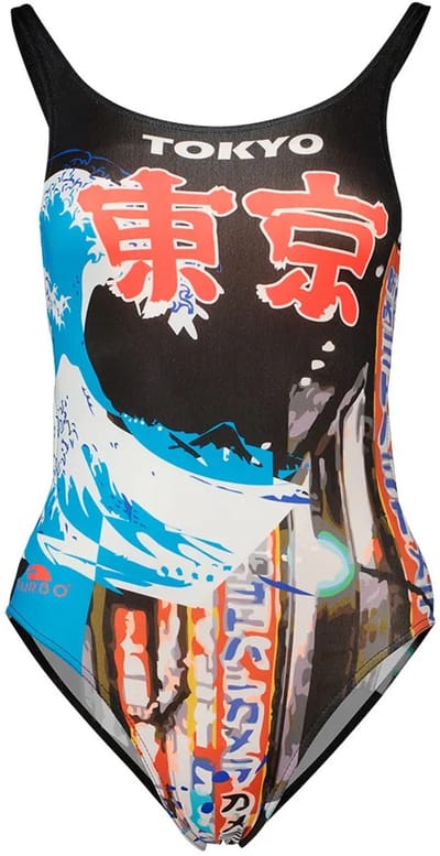 Turbo Tokyo Pro Resist Zwemkleding Blauw 3XL Vrouw
