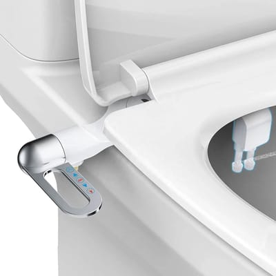 Viatel Bidet WC- Dubbele Sproeikop - RVS Draaiknop - Cold and hot water bidet, non electric bidet, clean bathroom