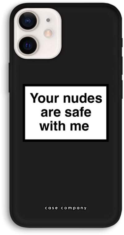 Case Company® - Hoesje geschikt voor iPhone 12 hoesje - Safe with me - Biologisch Afbreekbaar Telefoonhoesje - Bescherming alle Kanten en Schermrand