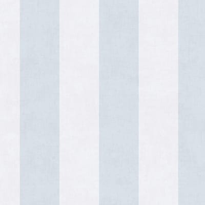 Strepen behang Profhome 770784-GU vliesbehang glad met kinder patroon mat blauw lichtgrijs papyruswit 5,33 m2