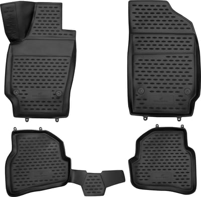 Walser Rubberen Voetmatten XTR geschikt voor VW Polo 5 (Polo V) 2009-Vandaag