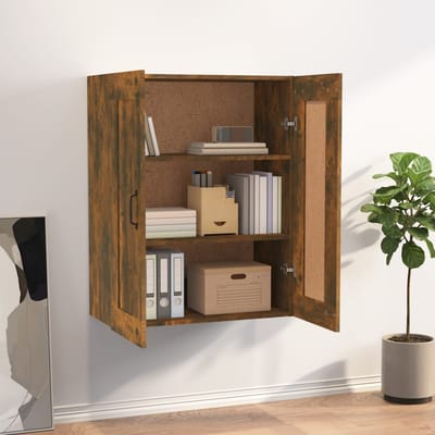 vidaXL - Hangkast - 69,5x32,5x90 - cm - gerookt - eikenkleurig