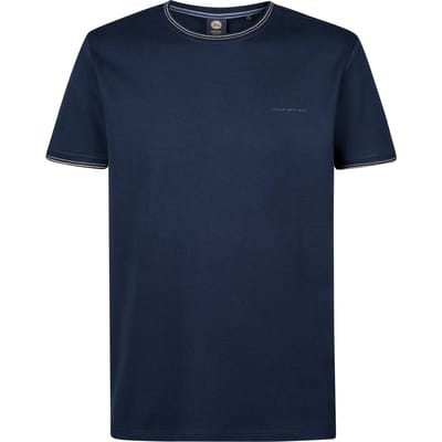 Petrol Industries - Heren Logo T-shirt Turtlestone - Blauw - Maat M