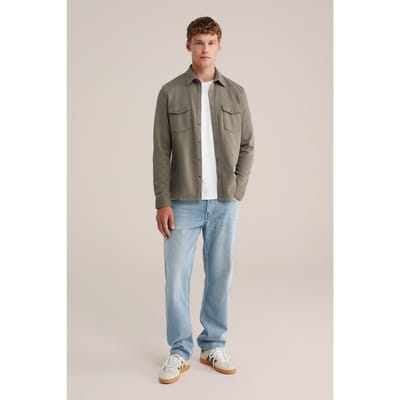 WE Fashion Overshirt Olive Green Taglia: S | Camicie Casual Outlet | Uomo | Verde
