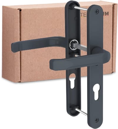 Dailygoods- Deurgreep voor Buitendeur - 92 mm Deurbeslag - Handgreep - Weerbestendig - Stijlvol - Comfortabele Bediening - Buitendeurkruk