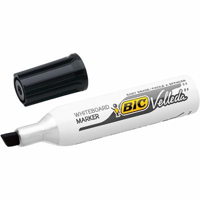 BIC Whiteboardmarker Velleda 1781 - Beitel tip -  Zwart