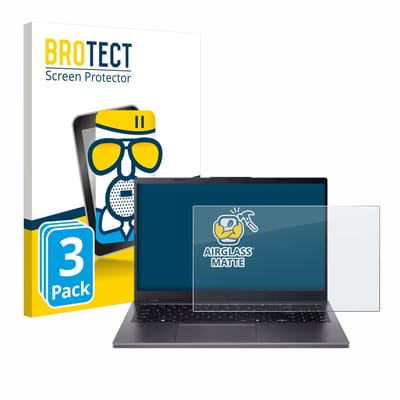 BROTECT - Screenprotector voor Acer Aspire 15 A15-51 - Folie Beschermfolie Beschermglas matte 3 Stuks