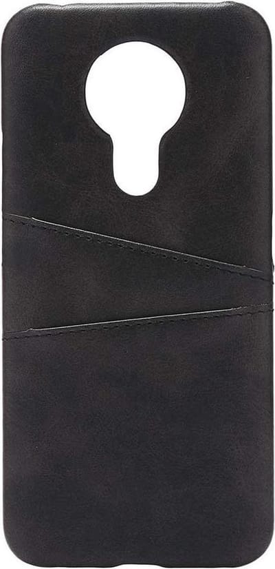 Shop4 - Nokia 3.4 Hoesje - Harde Back Case Cabello met Pasjeshouder Zwart
