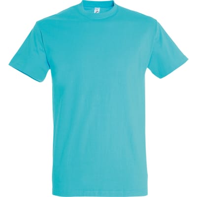 SOLS Heren Keizerlijke Zwaargewicht T-Shirt met korte mouwen (Blauw Atol)