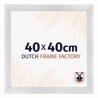 Fotolijst 40x40 cm - MDF - Zilver Mat - Praag