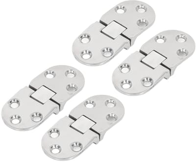 Cosensi- Flap Scharnieren 4 Stuks - 66 x 30 mm - 316 Roestvrij Staal - Zelfdragend - Voor Deur/Kast/Meubels - Draagvermogen tot 10 kg - Deurscharnier