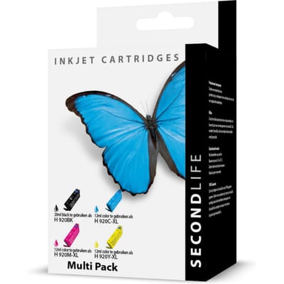 SecondLife - Multipack HP 920 BK  C  M en Y