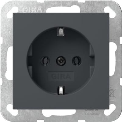 Gira Systeem 55 Aardingscontactdoos Antraciet - 418828
