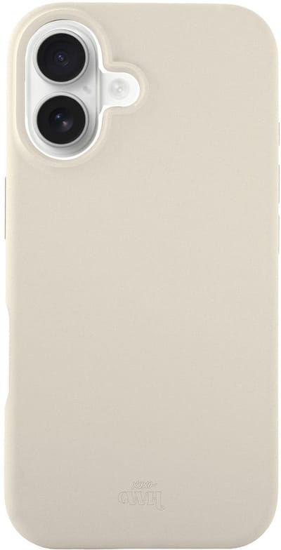 xoxo Wildhearts Shockproof Silicone Case Beige - geschikt voor iPhone 16 - Backcover hoes - Beige / Crème Siliconen - Optimale bescherming - Verhoogde camera rand - Beige / Crème