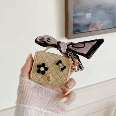 Nieuwe mode niche Lingge kleine geurige stijl mini tas hanger, sleutelhanger, nul portemonnee, oortasje hangende decoratie