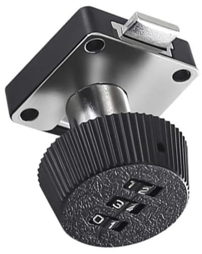 Dailygoods- Draaiknop Sleutelloos - Mechanisch Combinatieslot - 3-Cijferig Wachtwoord - Kastslot - Antidiefstal - Duurzaam Ontwerp