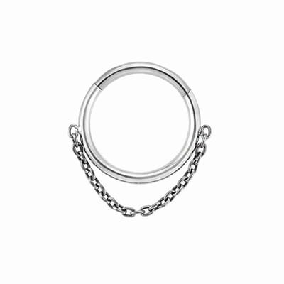 WeLoveSilver - zilverkleurige piercing - chirurgisch staal - 6 mm