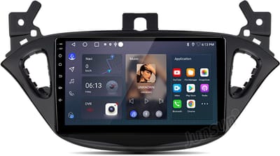 Junsun Autoradio geschikt voor Opel Corsa E 2015-2019 & Adam - Android 15 - 4GB+64GB, Draadloze CarPlay & Andriod Auto, 9 Inch HD TouchScreen, GPS-Navigatie, Bluetooth, WIFI, RDS, DAB+, DSP, FM, SWC, Octa-core processor - Plug & Play