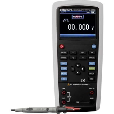 VOLTCRAFT VC STK-3000 Stroomluskalibrator Spanning, Stroomsterkte, Frequentie