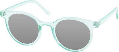 Vista Bonita CLASSIC – Zonneleesbril UV400 – Sterkte +1.00 – Kleur Lagoon – Groot model – Eyecatcher – Ronde pasvorm – Flexveren - Inclusief bijpassende etui en doekje