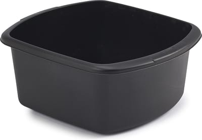 Whitefurze Afwasteil/afwasbak - 7 liter - zwart - 32 x 28 x 13 cm