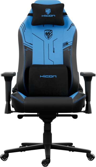 HICON® Premium Bureaustoel - Luxe Ergonomische - Bureaustoel voor Volwassenen met Verstelbare Functies - Apex Serie - EagleBlaze - Blauw