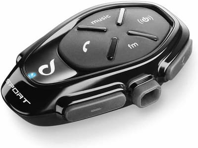 Bluetooth Helmintercom voor Motorrijders - Tot 4 Berichten, 1 km Bereik, 20 Uur Accuduur, Waterdicht