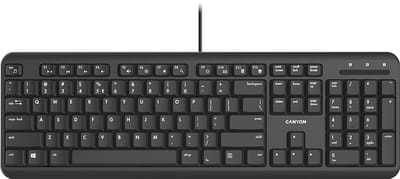 Canyon Velvet Tread Serie - Bedraad Toetsenbord - Ergonomisch - Zwart