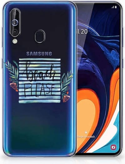 Samsung Galaxy A60 Telefoonhoesje met Naam Boho Beach