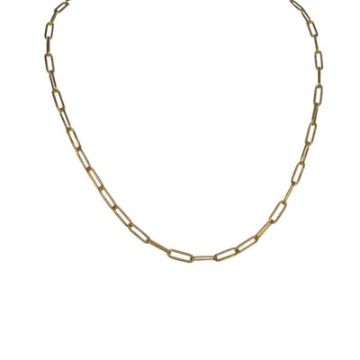 FlowJewels - schakelketting - staal - goudkleurig