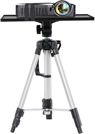 unho Projector Stand Driepoot - Opvouwbare Laptop Stand - Aluminium DJ Rekken - Projector Statief met Plaat en Draagtas - Hoogte Verstelbaar van 49cm-110cm