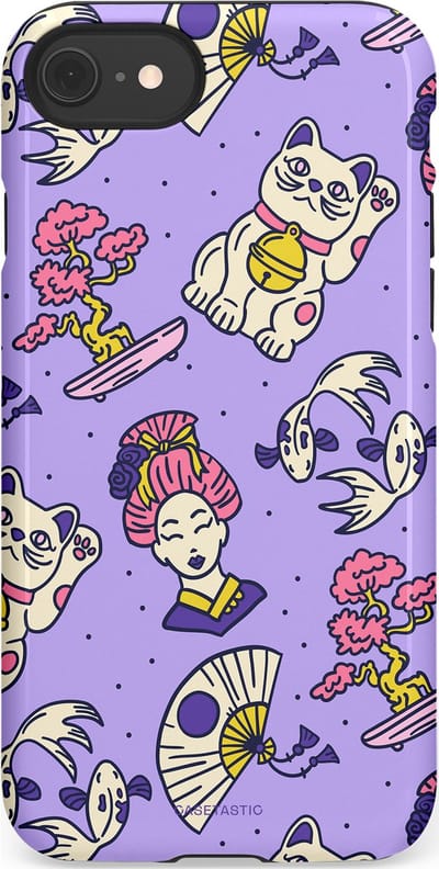 Casetastic Hoesje Geschikt voor Apple iPhone 7/8/SE - Stijlvolle Beschermende Duo-layer Case - Bonsai