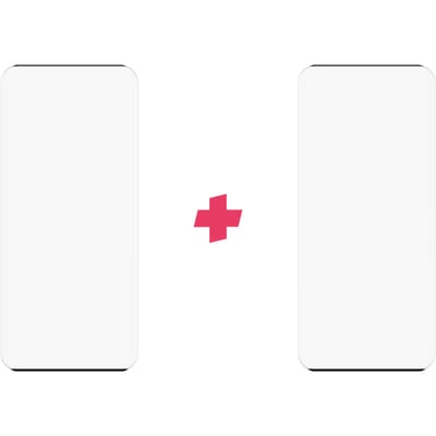 DuoPack: Huawei P40 Pro screenprotector gehard glas Edge to Edge