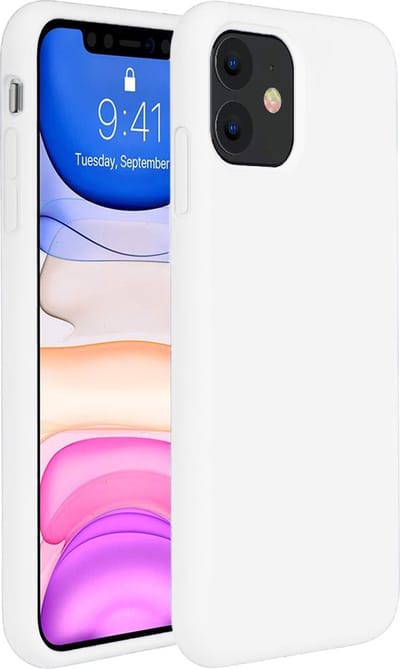 Hoesje Geschikt voor Apple iPhone 11 - Sterk & Shockproof - Hoes Cover - Siliconen Case - Wit
