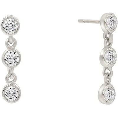 925 sterling zilver stijl Kristal Zirkonia Piercing Kraakbeen Stud Oorbellen voor Vrouwen dames oorbellen Sieraden pendientes white