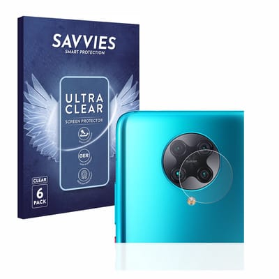 Savvies - Screenprotector voor Xiaomi Poco F2 Pro (ALLEEN Camera Lens) - Folie Beschermfolie transparant 6 Stuks