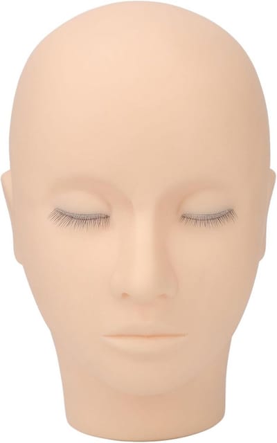 Oefenhoofd voor Wimper Extensions en Make-up Training - Hoge Simulatie Siliconen Model