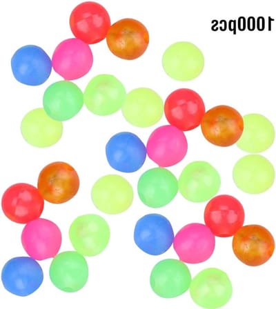 Ronde Luminous Vissersbollen, 1000 Stuks, Ideaal voor Nachtvissen en Buitenactiviteiten, Vissersaccessoires