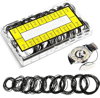 Complete O-Ring Set voor Horloge Reparatie - 180 Stuks Waterdichte Rubber Ringen in 18 Maten voor Horlogekappen en Grommets