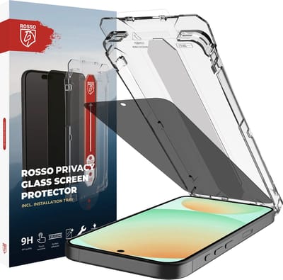Rosso Privacy Screen Protector Geschikt voor Samsung Galaxy A37 - 9H Gehard Glas - Installatietray - Case Friendly Tempered Glass - Stofvrij - Eenvoudige Installatie - Beschermglas