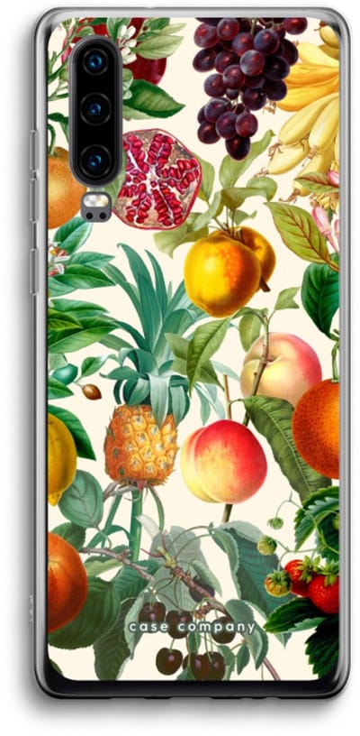 Case Company® - Hoesje geschikt voor Huawei P30 hoesje - Classic Flora - Soft Cover Telefoonhoesje - Bescherming aan alle Kanten en Schermrand