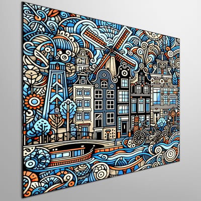 Kunstprint | Wanddecoratie | Dibond | 100 × 100 cm